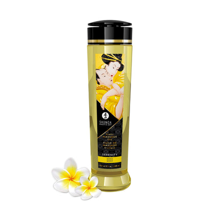 Shunga Serenity Massage Oil - 8 Fl. Oz. - Natural Blend