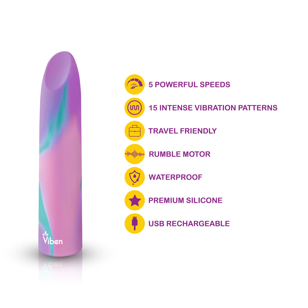 Viben Fixation Lipstick Bullet – Multi-Function Waterproof Vibrator