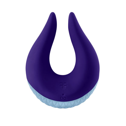 Volea Dark Purple and Light Blue Targeted Vibrator with 10 Vibration Modes