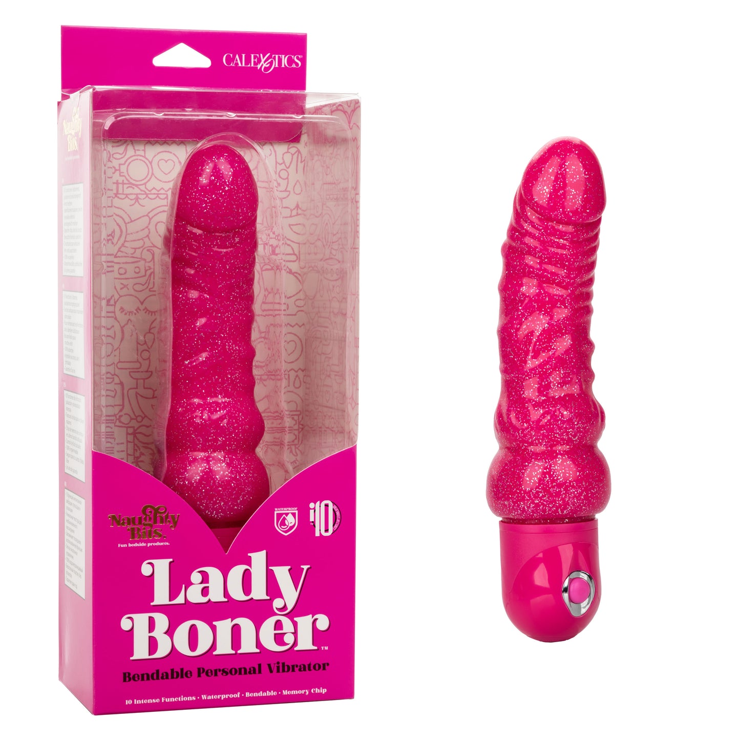CalExotics Naughty Bits Lady Boner Bendable Personal Vibrator – Pink