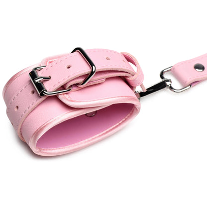 XR Brands Bondage Harness With Bows - Medium/Large - Pink