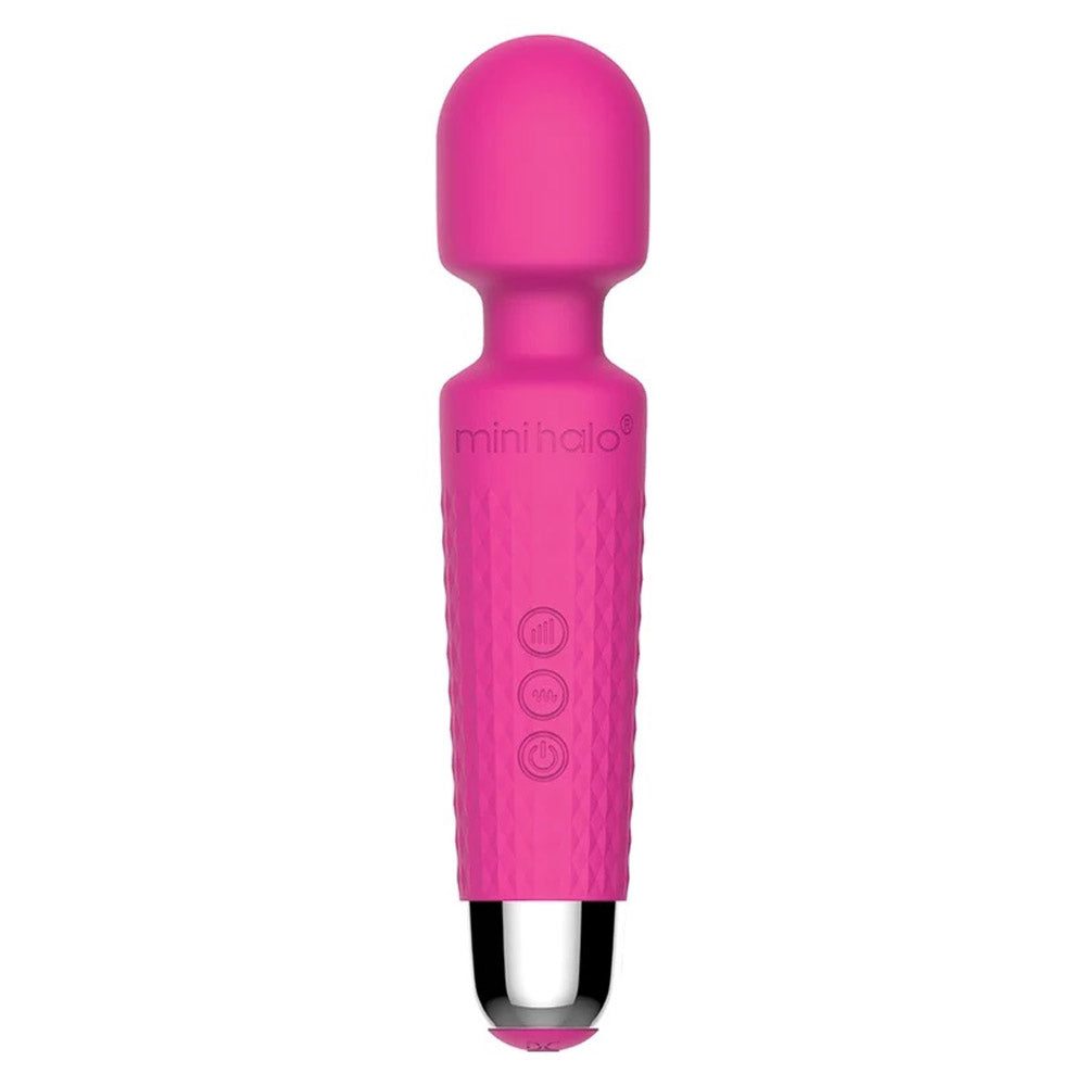 Viben Mini Halo Pink Wand Massager with 20 Vibration Patterns and 8 Speed Strengths