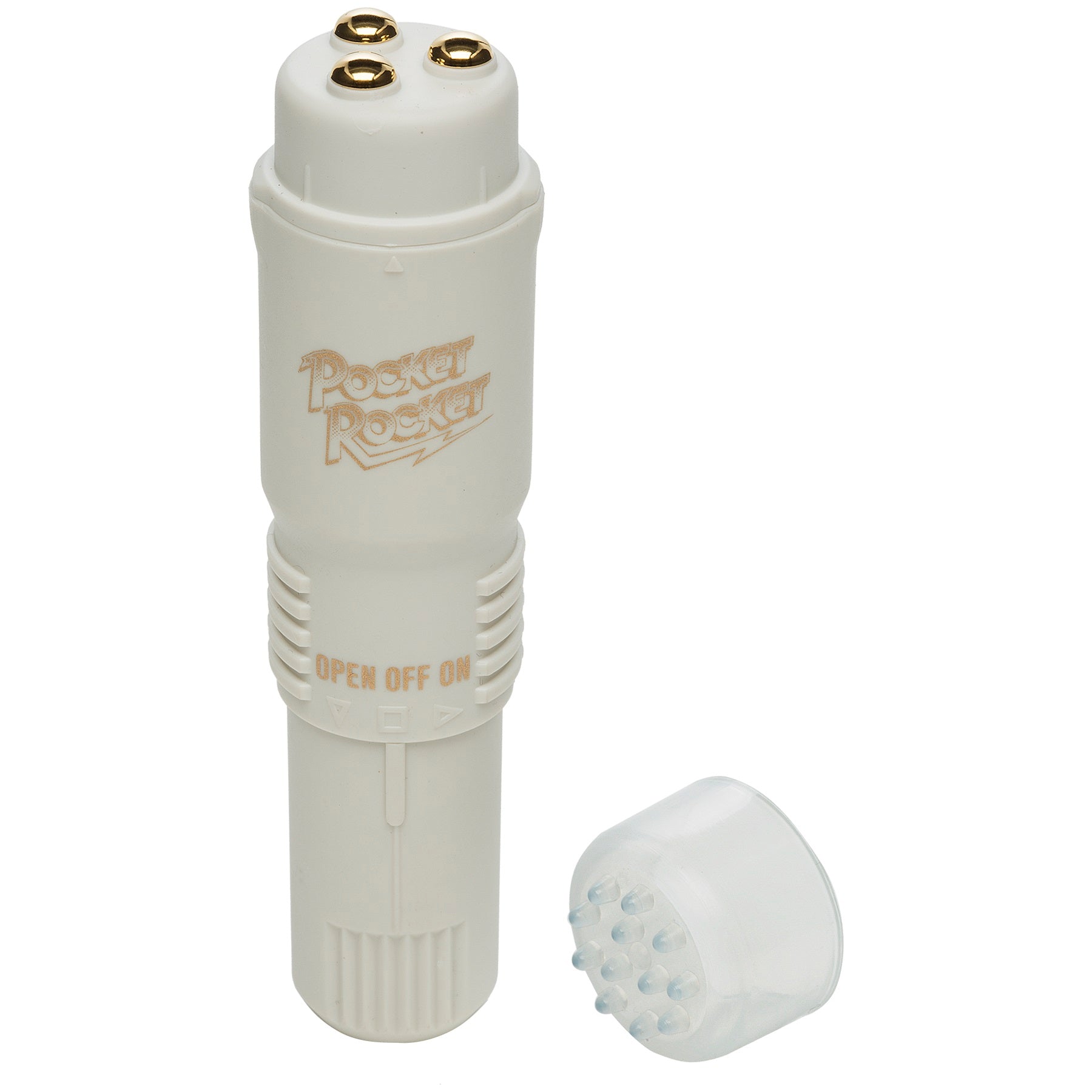Doc Johnson The Original Pocket Rocket Massager – White – Multi-Function