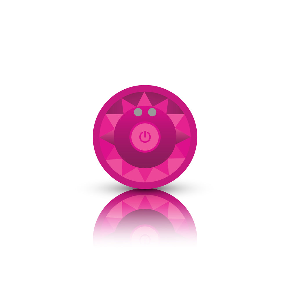 Viben Cheeky Charms Small Vibrating Anal Plug with Remote Control - Pink