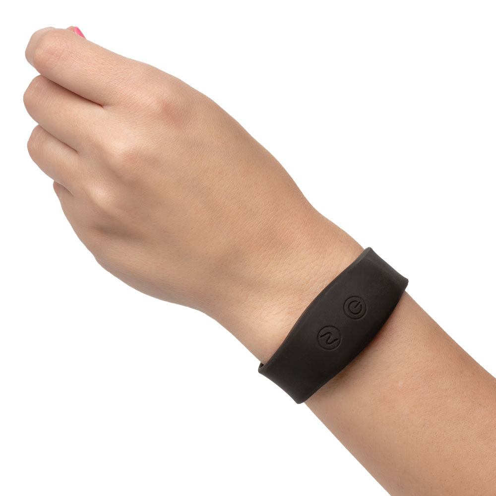 CalExotics XO Collection Wristband Remote Accessory – Black – 12 Vibrating Functions
