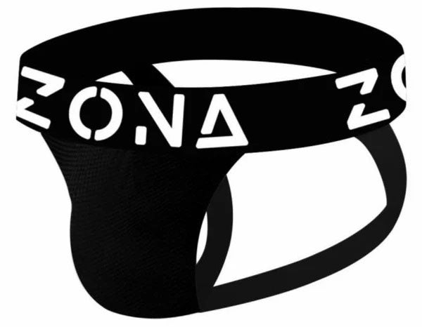 Zona Men's Jockstrap - Large - Black - Moisture-Wicking Fabric