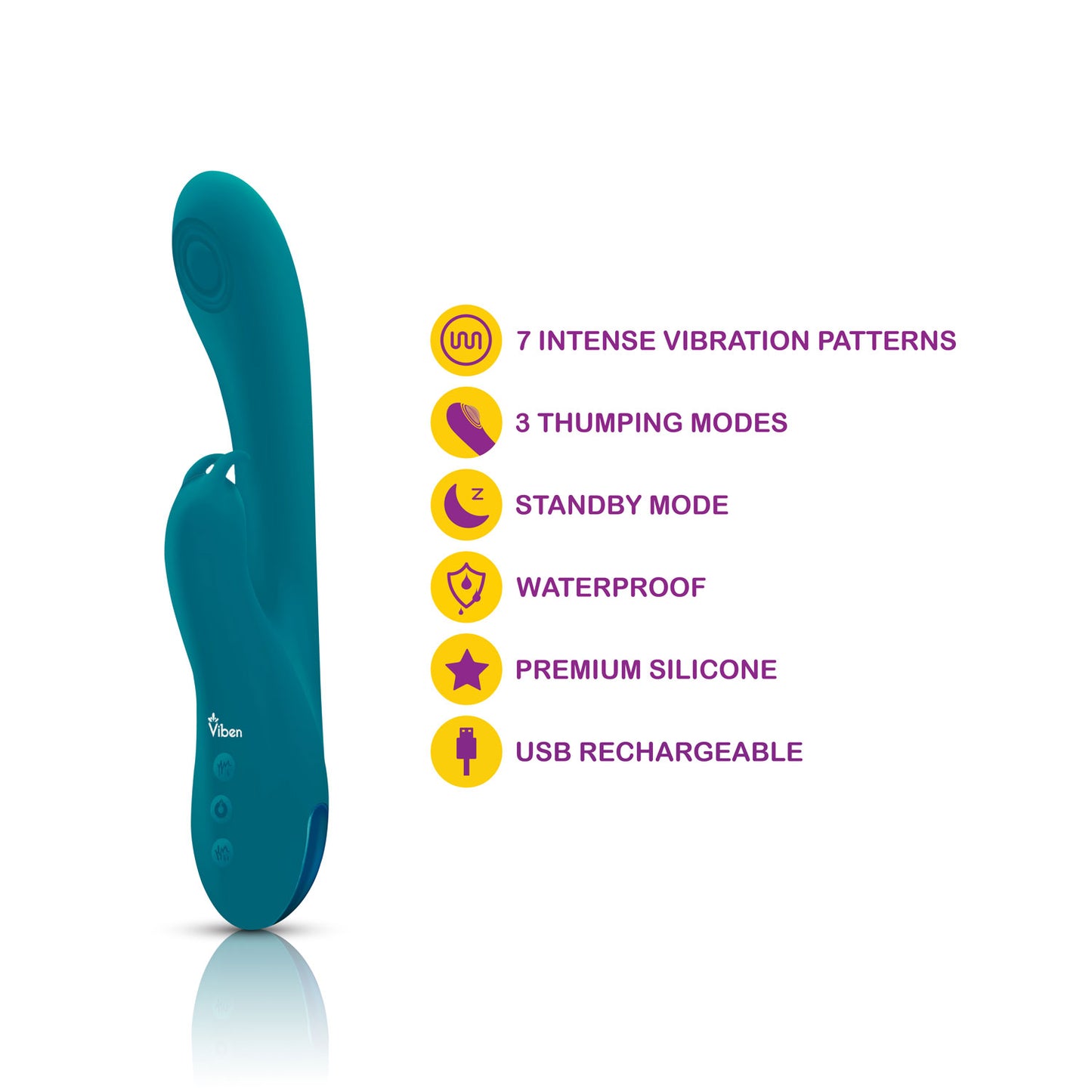 Razzle Thumping Rabbit - G-Spot Vibrator with Thumping Function - Ocean