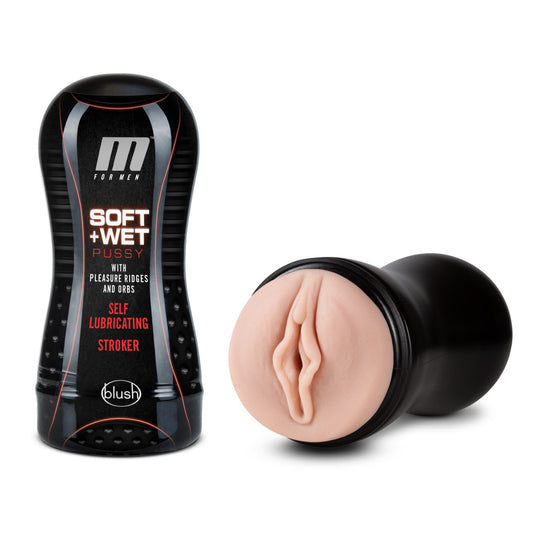 M for Men Soft & Wet - Self Lubricating Stroker Cup - Realistic Beige