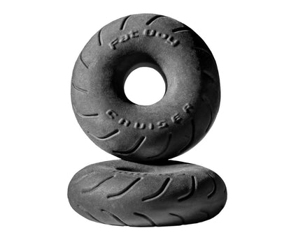 Perfect Fit Silaskin Cruiser Cock Ring – Black – Stretchy and Comfortable Design