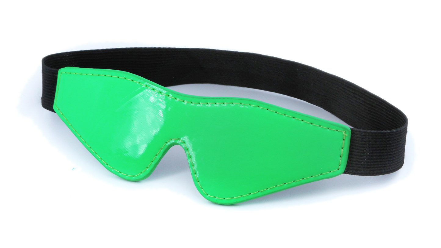 Electra Play Things Blindfold - Green - Comfortable Neoprene Lining