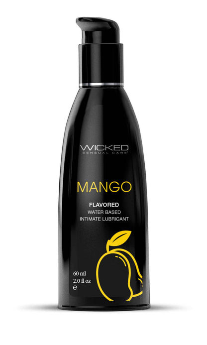 Wicked Aqua Mango Flavored Water Based Intimate Lubricant – 2 Fl. Oz.