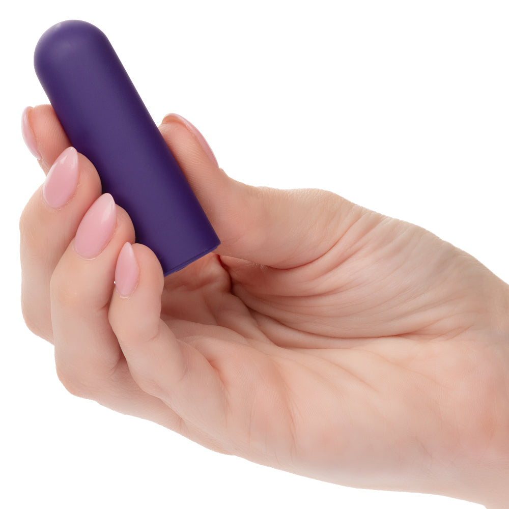 CalExotics Turbo Buzz Rounded Mini Bullet – Purple – Waterproof Multi-Function Stimulator