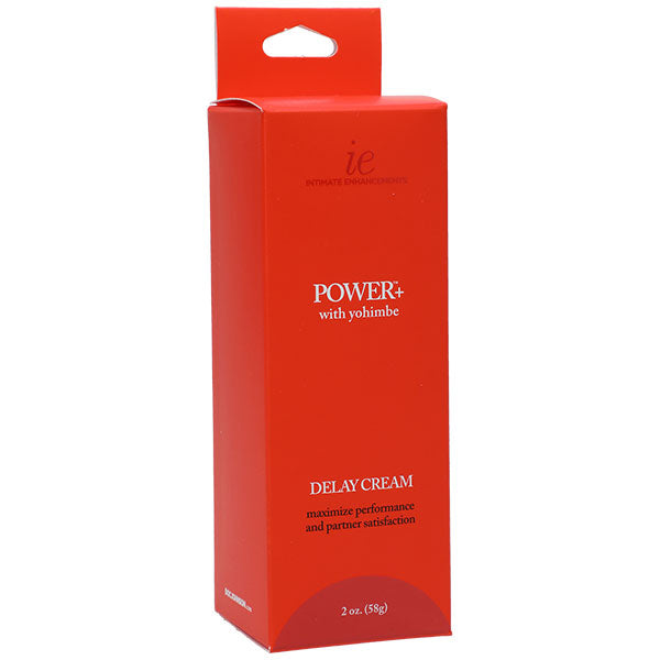 Doc Johnson Power Plus Delay Cream for Men - 2 Oz - Odorless and Tasteless