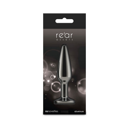 nsnovelties Rear Assets Tapered Medium Anal Toy - Gunmetal Black