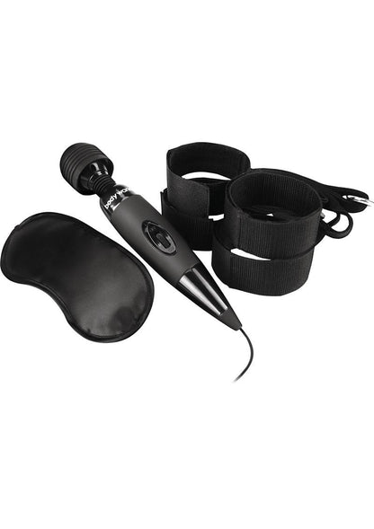 Bodywand Midnight Bed Spreader – Couples Restraint Kit – Black