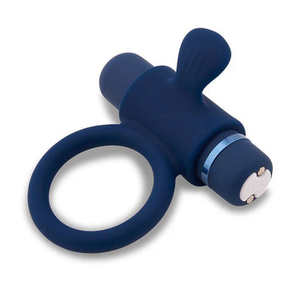 Nu Sensuelle Silicone Bullet Ring - Multi-Speed Vibrating Couples Toy - Navy Blue