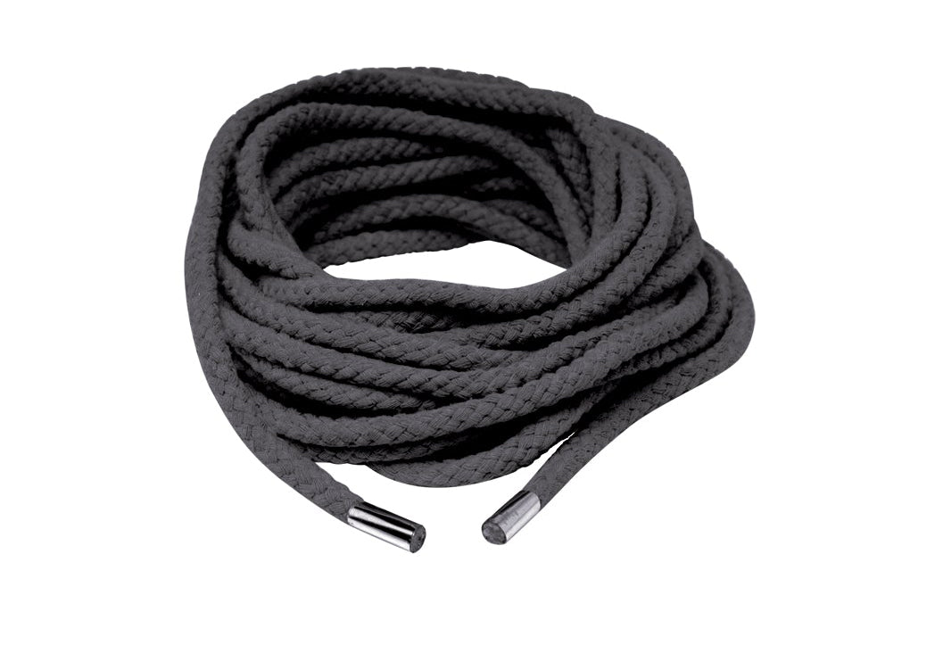Pipedream Fetish Fantasy Series Japanese Silk Rope - Bondage Rope - Black