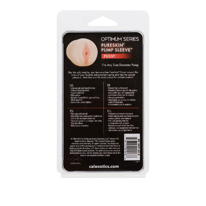 CalExotics Pure Skin Pussy Pump Sleeve – Life-Like Beige Sleeve for Pump Cylinders