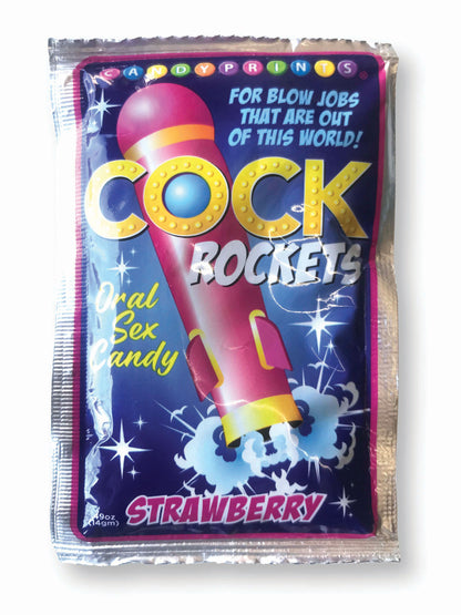 Cock Rockets Strawberry Oral Sex Candy – Strawberry Flavor