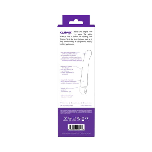 VeDO Quiver Vibrator - Multi-Speed Waterproof G-Spot Vibrator - Indigo