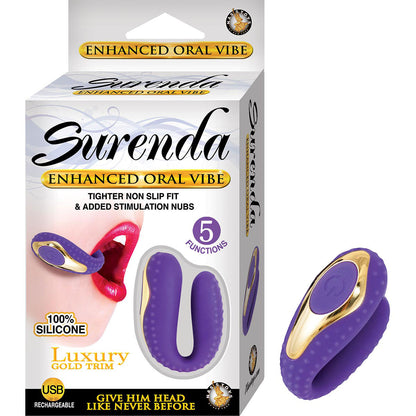 Surenda Enhanced Oral Vibe – Vibrating Accessory with 5 Functions – Purple
