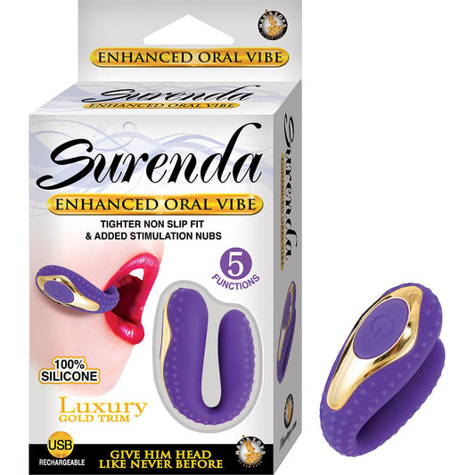 Surenda Enhanced Oral Vibe – Vibrating Accessory with 5 Functions – Purple