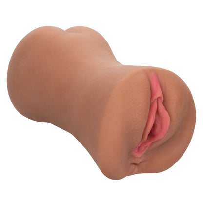 CalExotics Stroke It Dual Entry Pussy and Ass Stroker – Brown