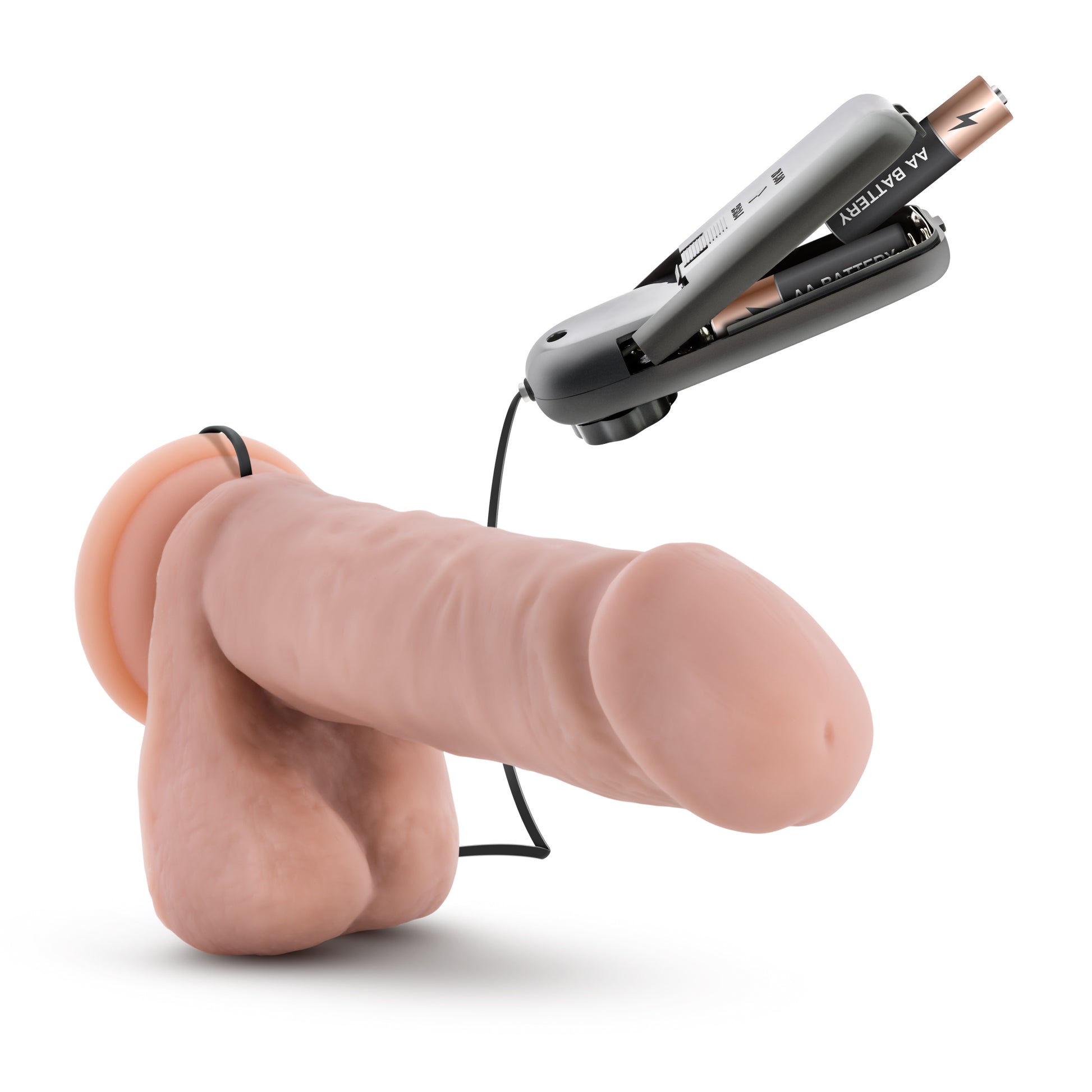 Blush Coverboy Goalie Vibrating Dong – Beige