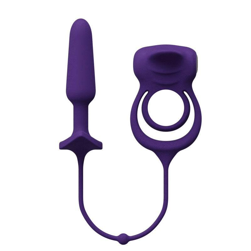 VeDO Humper Rechargeable Dual C-Ring with Anal Plug - Purple