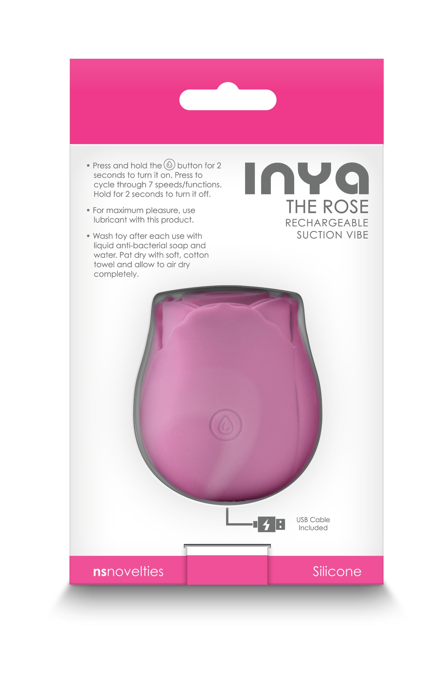 Inya The Rose Rechargeable Stimulator – Pink