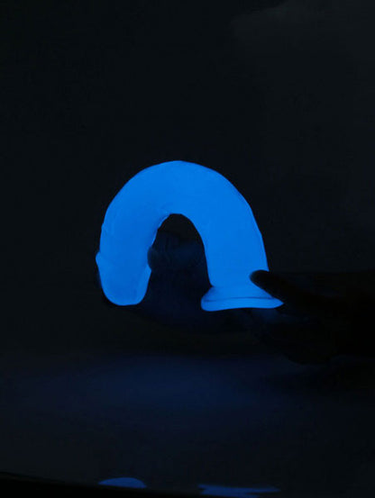 Viben Glow-in-the-Dark Periwinkle Peen Dildo 8.5" - Realistic and Waterproof