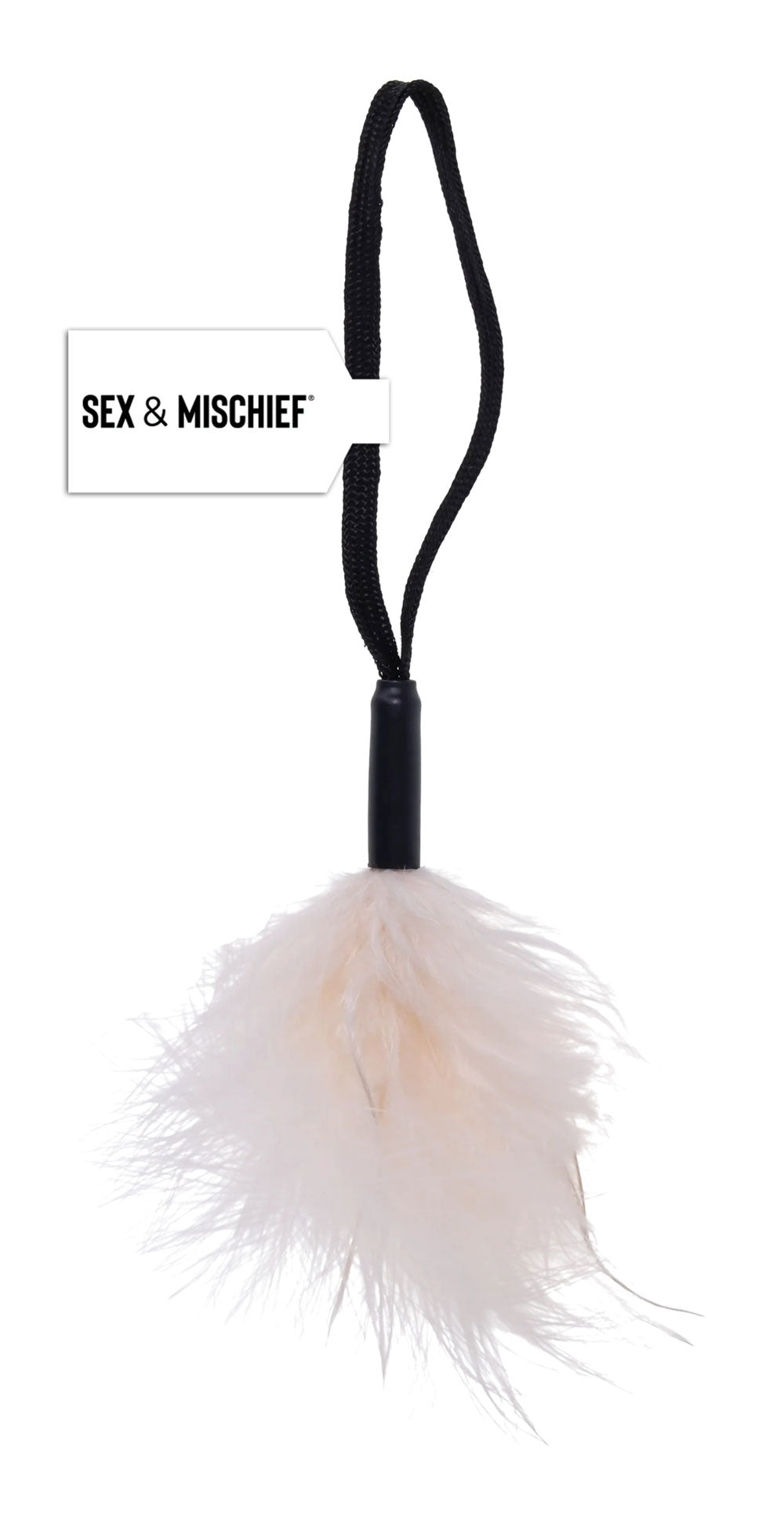 Sportsheets Cream Peaches n CreaMe Wrist Feather Tickler – White
