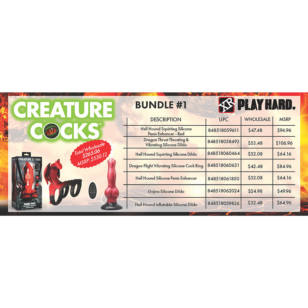 XR Brands Altitude Bundle 1: Creature Cocks Hell Hound / Dragon / Devil Theme