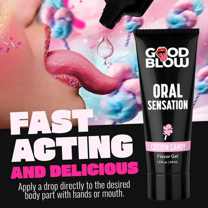 Good Blow Cotton Candy Oral Sensation Gel – Enhances Oral Experience