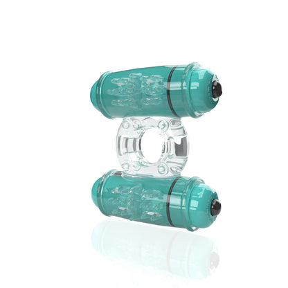 Screaming O 4B Double Wammy Vibrating Ring – Green