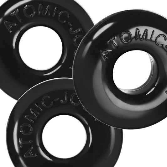 Oxballs Ringer Max 3-Pack - Black Rubber Rings for Enhanced Support