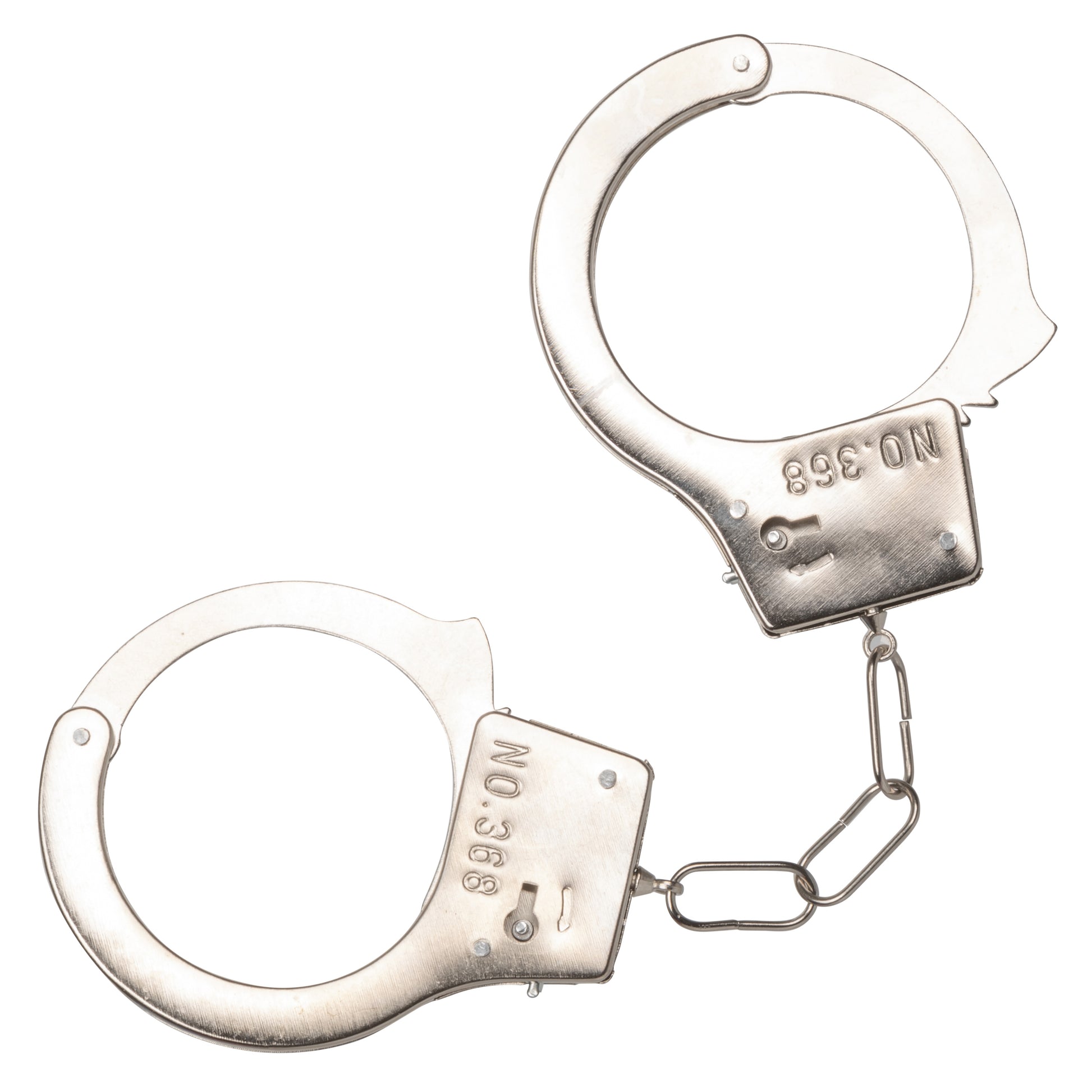CalExotics Playful Furry Cuffs - Red Metal Handcuffs with Removable Faux Fur