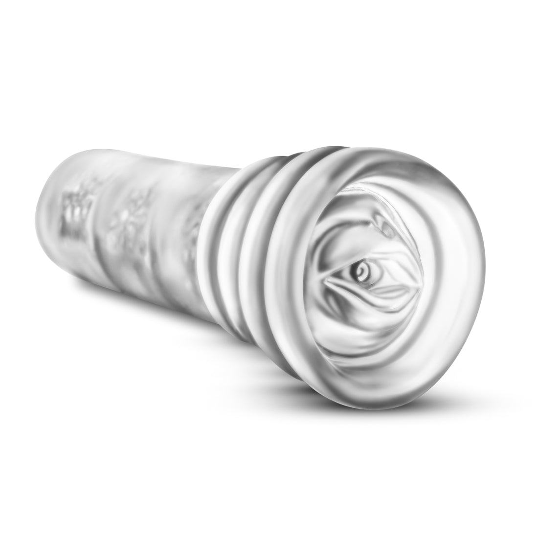 Blush All In Clear Male Stroker with Suction Chambers