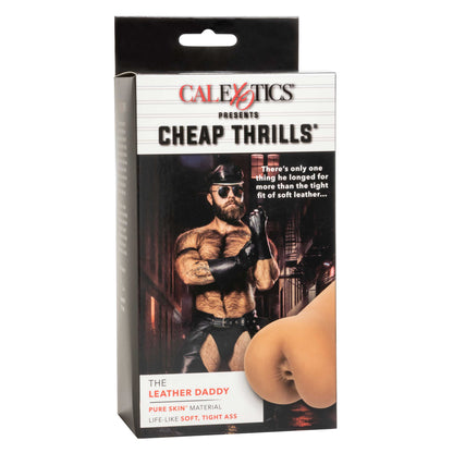 CalExotics Cheap Thrills The Leather Daddy Masturbation Stroker – Black