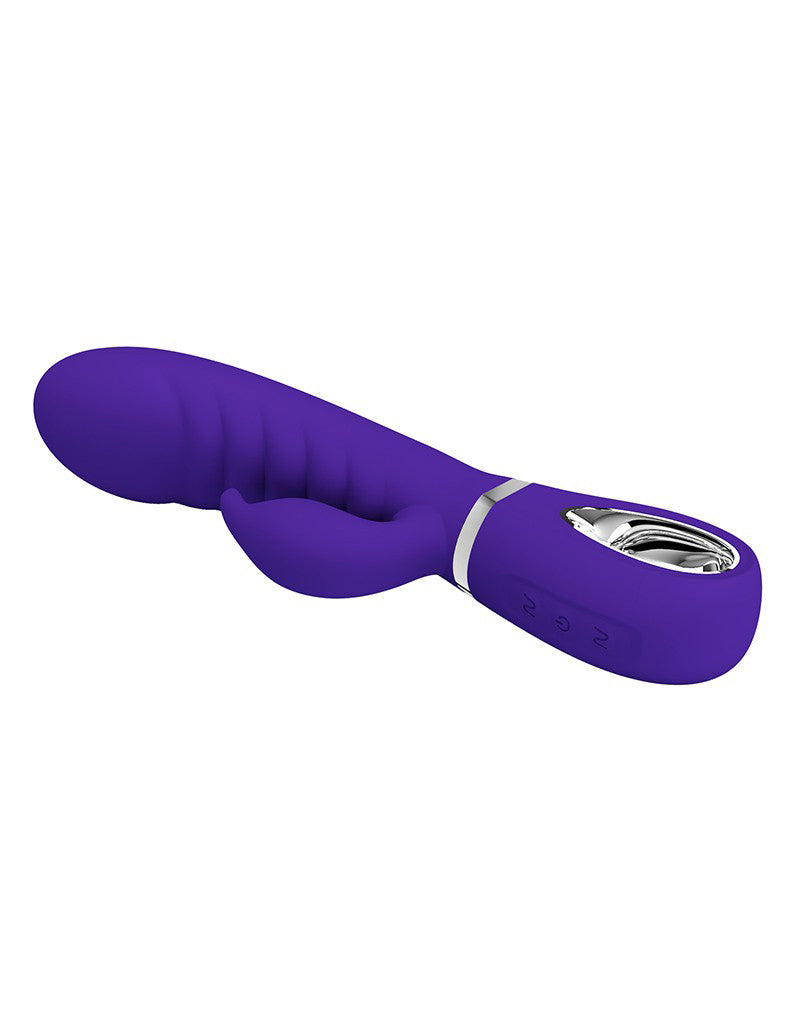 Pretty Love Super Soft Rabbit Silicone Vibrator – Purple