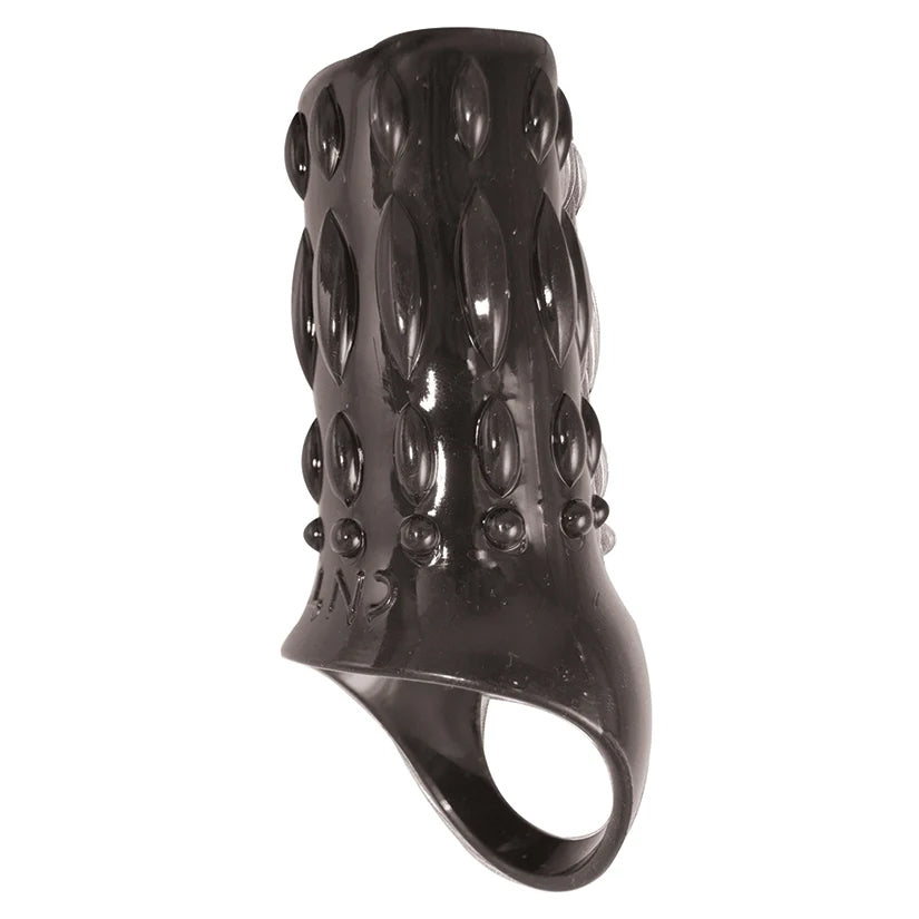 Maxx Men Erection Sleeve - Black - Ribbed for Extra Stimulation