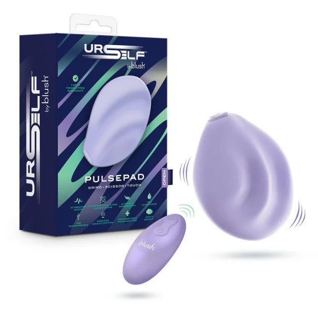 Urself PulsePad Dual-Sided Vibrator with Wireless Remote – Lavender
