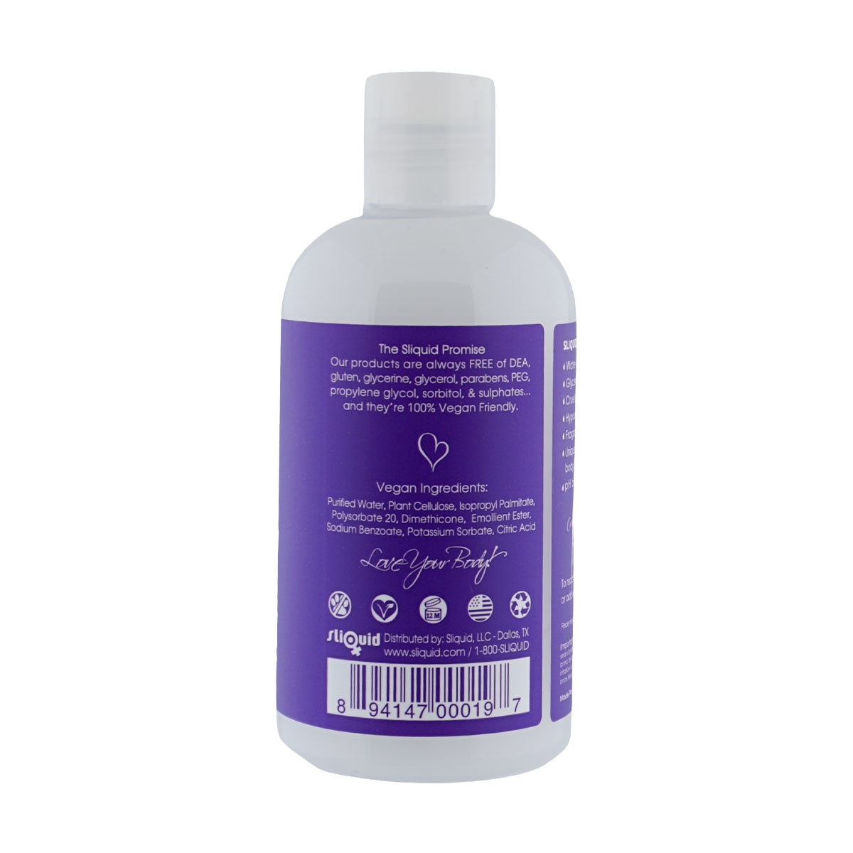 Sliquid Naturals Silk Water-Based Personal Lubricant – 8.5 Fl. Oz. (251 ml)