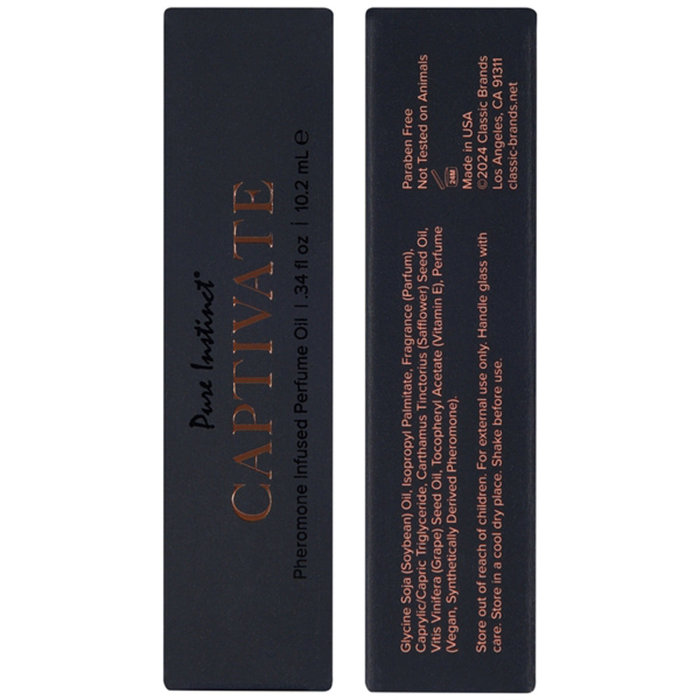 Pure Instinct Pheromone Perfume Oil Captivate - 10ml - Floral and Fruity Fragrance