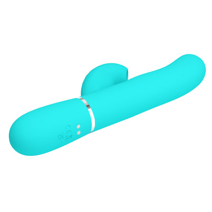 Pretty Love Perdita Twinkled Tenderness Vibrator - Rabbit Style - Turquoise