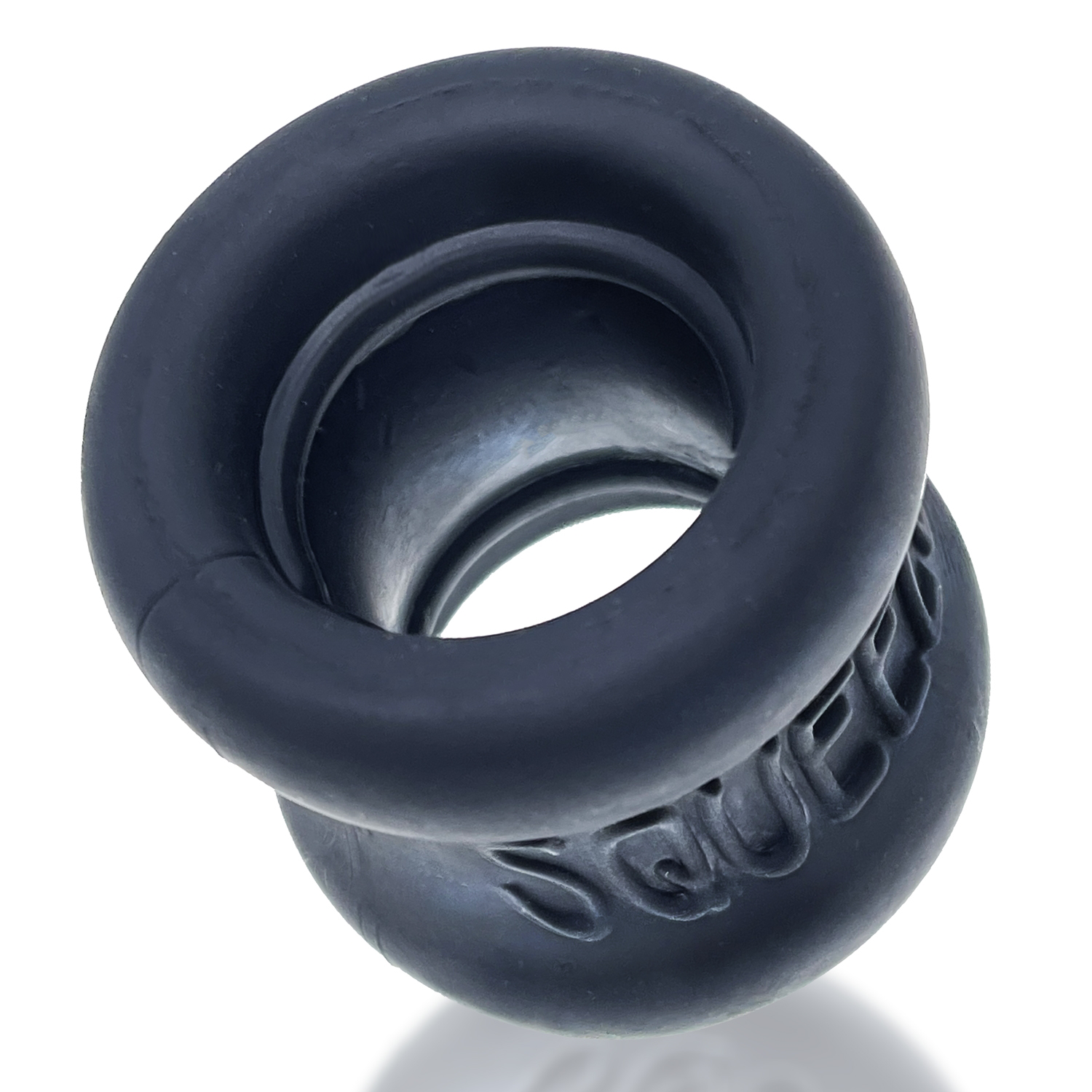 Oxballs Squeeze Soft Grip Ballstretcher - Stretching Design - Night Black