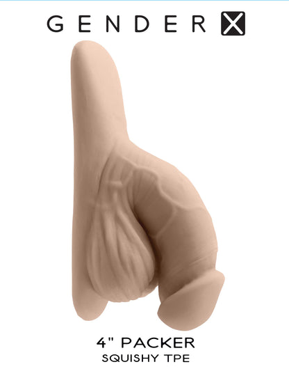 Evolved Novelties 4 Inch Packer – Realistic Penis Packer – Body-Safe TPE Rubber
