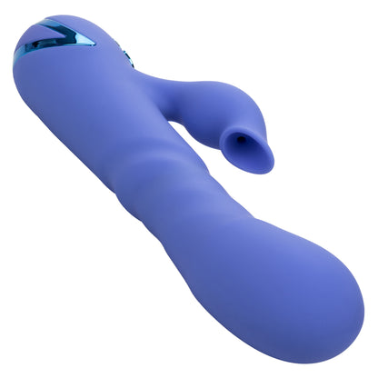 CalExotics L.A. Love Massager with Suction and Thrusting Action – Blue