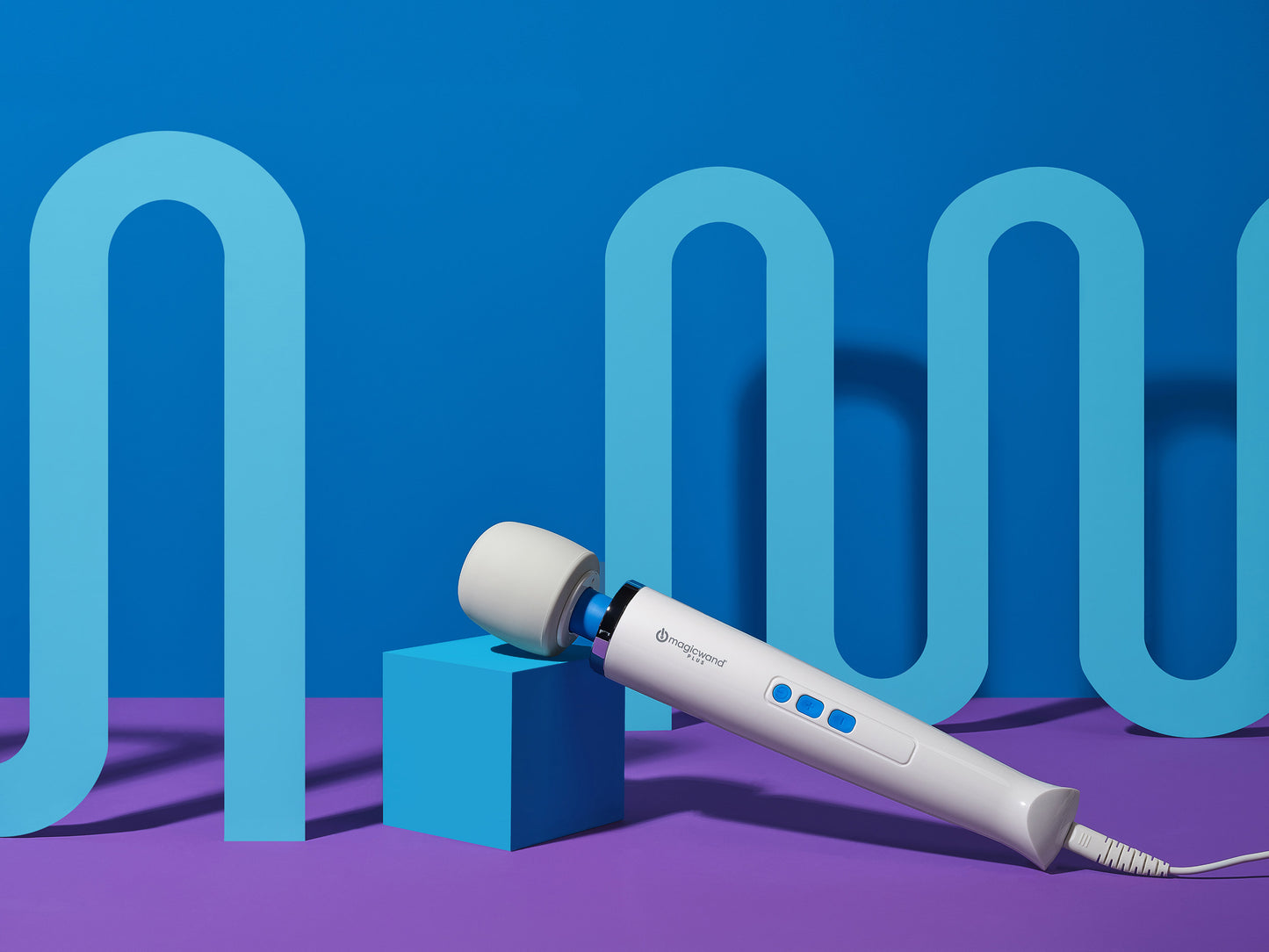 Magic Wand Plus Corded Massager – White – Variable Speed