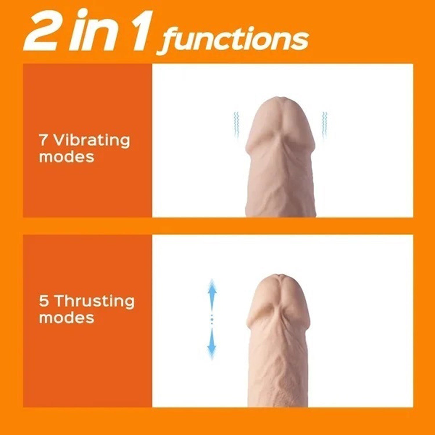 Kenzo App Controlled 9.5" Big Realistic Thrusting Dildo - Beige